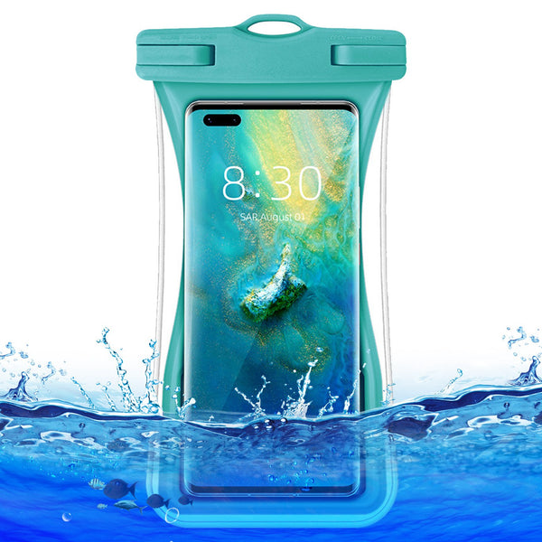 TPU Waterproof Bag for Under 7.2-inches Mobile Phone Beach Pool Phone Dry Bag with Floating Airbag