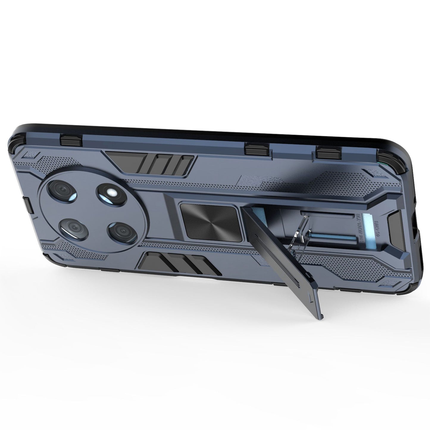 For Huawei Enjoy 50 Pro 4G / nova Y90 4G Wear-resistant Anti-fall Phone Case Kickstand Hybrid Hard PC Soft TPU Back Cover