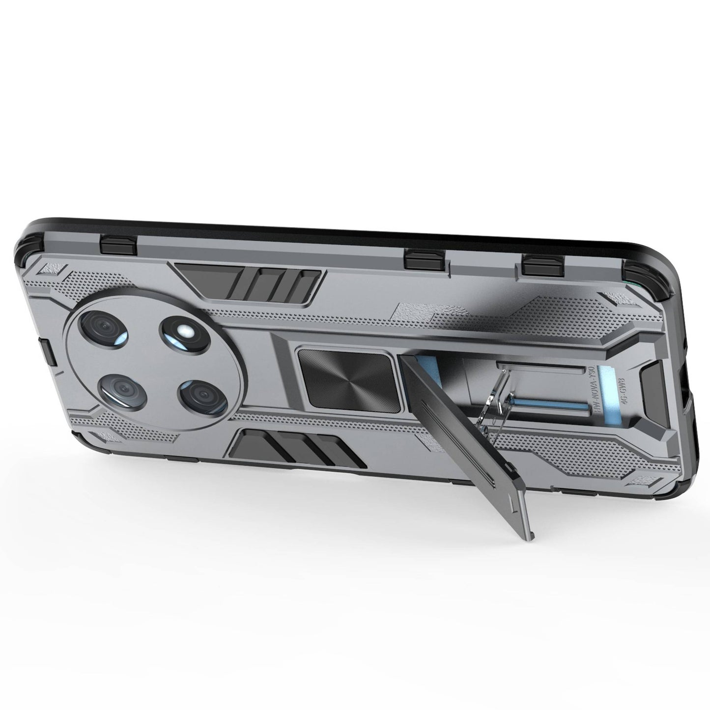 For Huawei Enjoy 50 Pro 4G / nova Y90 4G Wear-resistant Anti-fall Phone Case Kickstand Hybrid Hard PC Soft TPU Back Cover