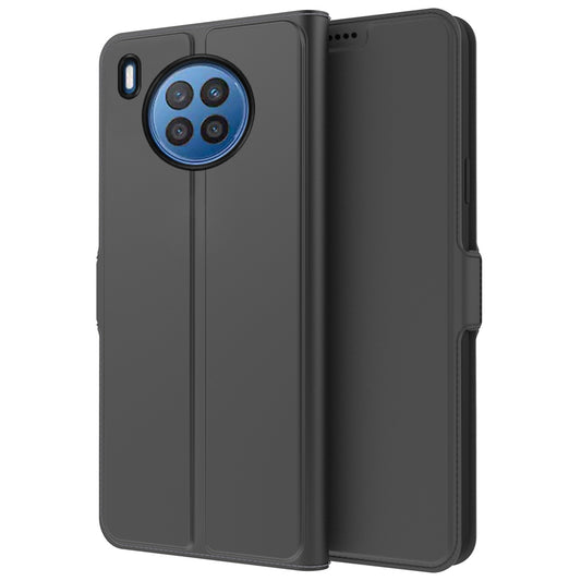 For Huawei nova 8i / Honor 50 Lite Anti-fall PU Leather Mobile Phone Case Card Holder Stand Feature Magnetic Folio Flip Cover