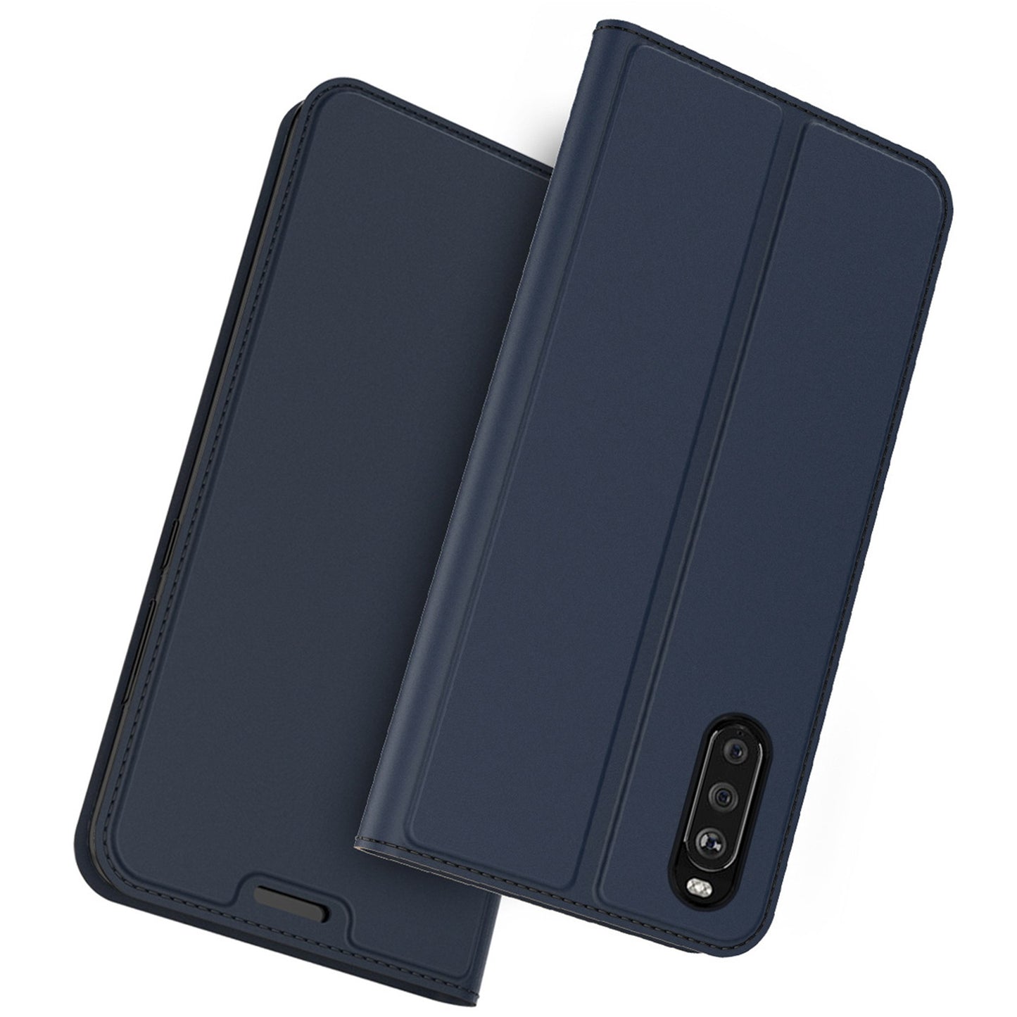For Sony Xperia 10 III 5G / Xperia 10 III Lite Card Slot Design Phone Stand Magnetic Absorption PU Leather Protect Folio Cover