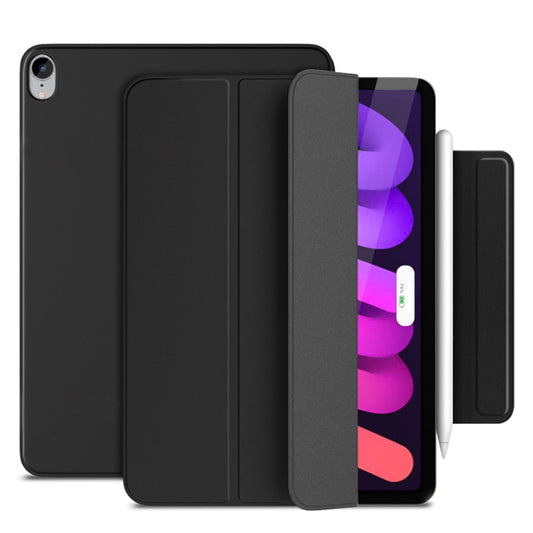 For iPad mini (2021) PU Leather Tri-fold Folio Case Magnetic Absorption Shock Absorption Tablet Cover