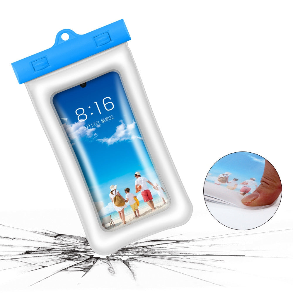 Floating Airbag Waterproof Bag TPU Phone Pouch for Under 6.4-inches Beach Pool Phone Dry Bag