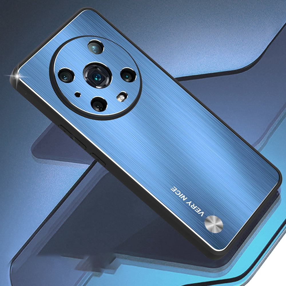 For Honor Magic4 Pro 5G Brushed Aluminium Alloy Back + TPU Frame Phone Case Precise Cutout Protective Cover