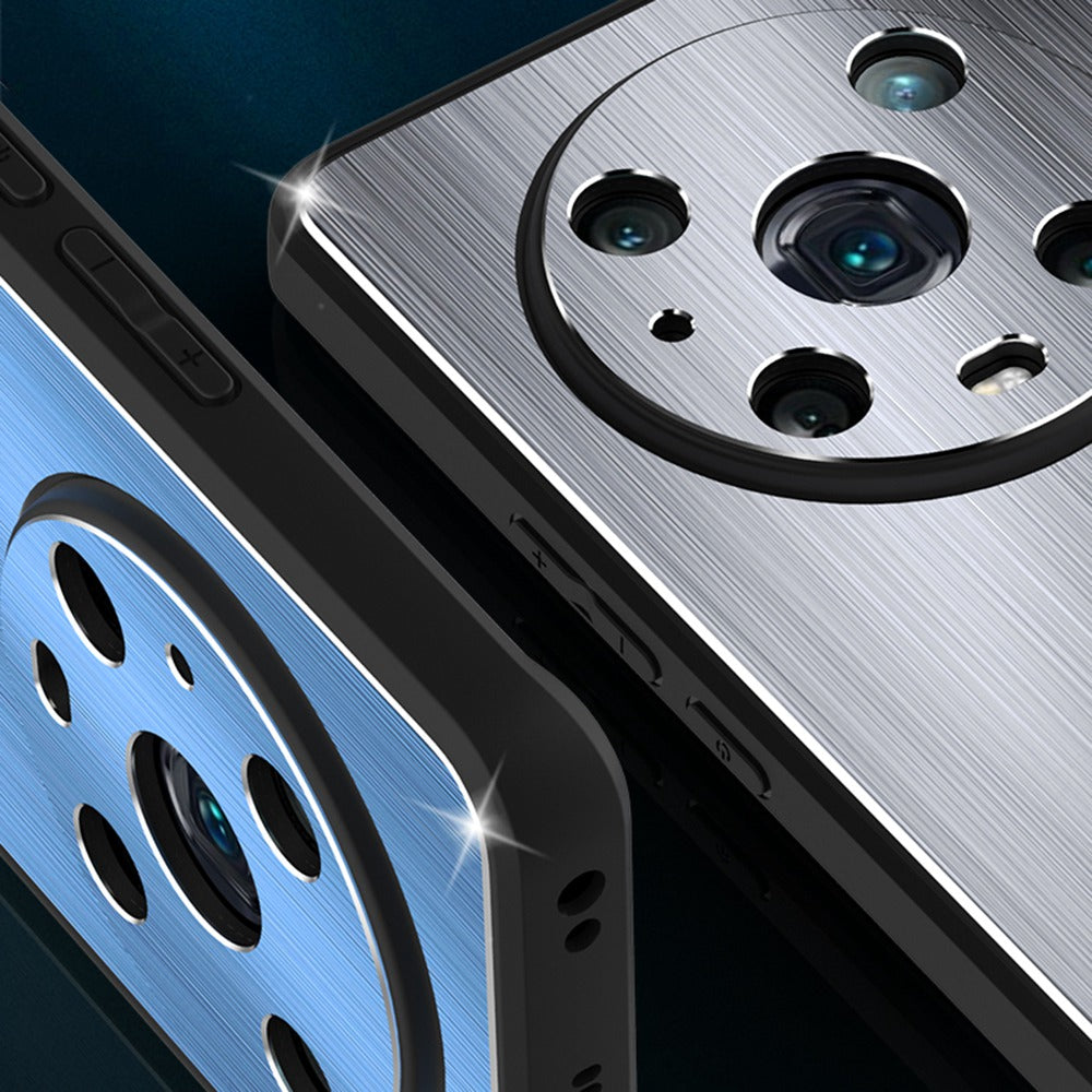 For Honor Magic4 Pro 5G Brushed Aluminium Alloy Back + TPU Frame Phone Case Precise Cutout Protective Cover