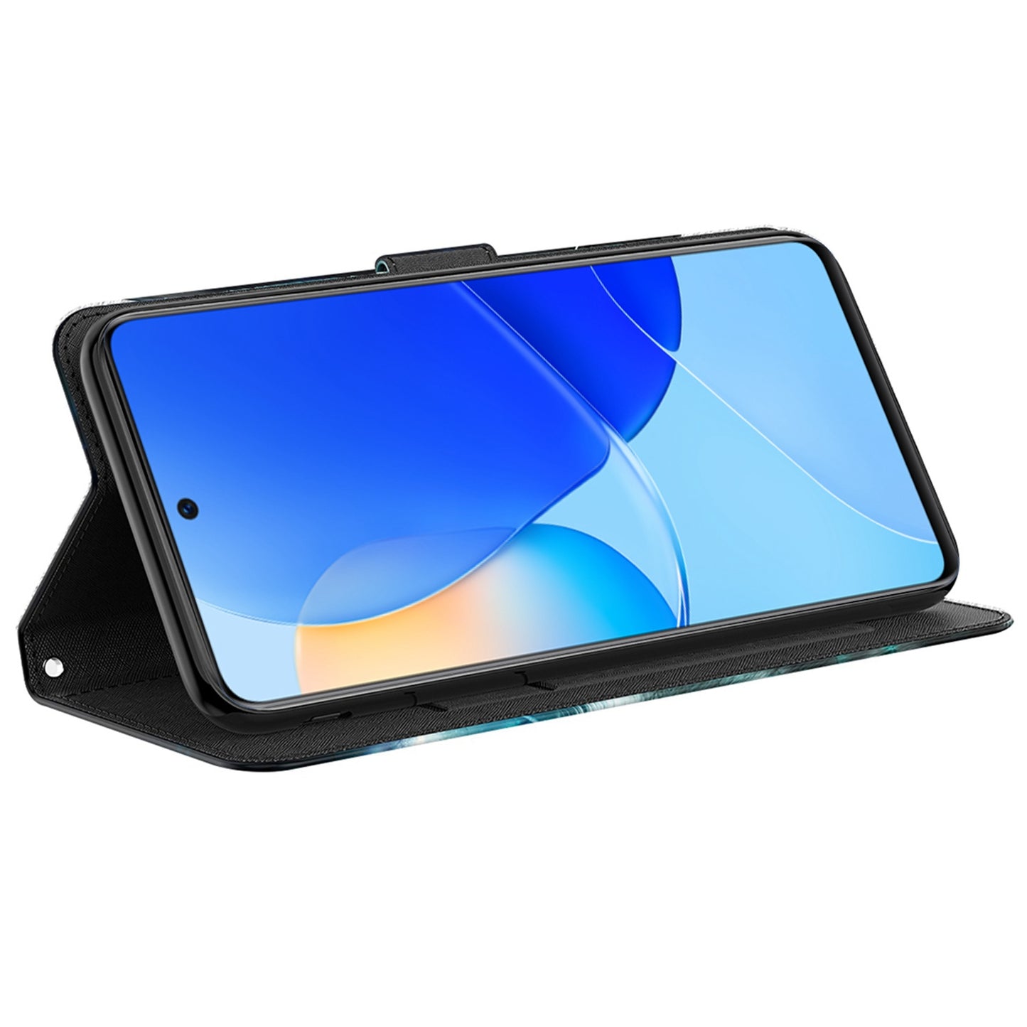 For Honor Magic4 Lite 4G / 5G PU Leather Flip Wallet Cover 3D Pattern Printing Stand Feature Magnetic Protective Phone Case with Strap
