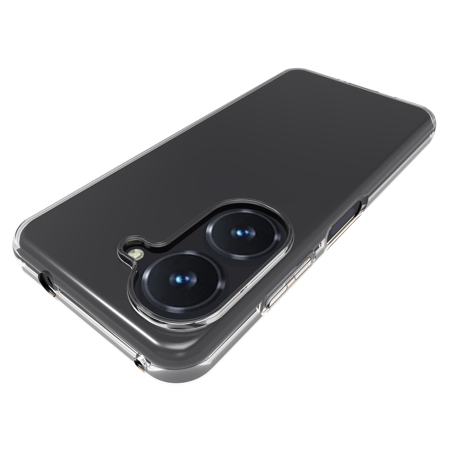 10Pcs / Pack For Asus Zenfone 9 5G Transparent TPU Phone Case Shockproof Precise Cutouts Inner Watermark-Free Phone Cover
