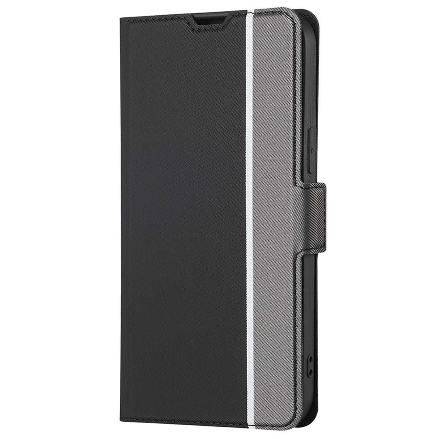 For Huawei Enjoy 50 Pro 4G / nova Y90 4G Twill Texture Side Magnetic Clasp PU Leather Stand Cover Card Slots Phone Case
