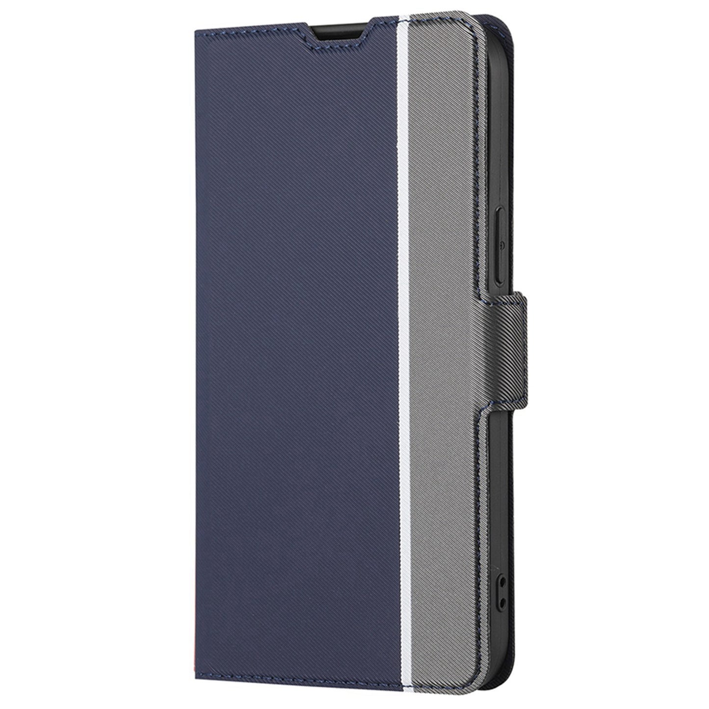 For Huawei Enjoy 50 Pro 4G / nova Y90 4G Twill Texture Side Magnetic Clasp PU Leather Stand Cover Card Slots Phone Case