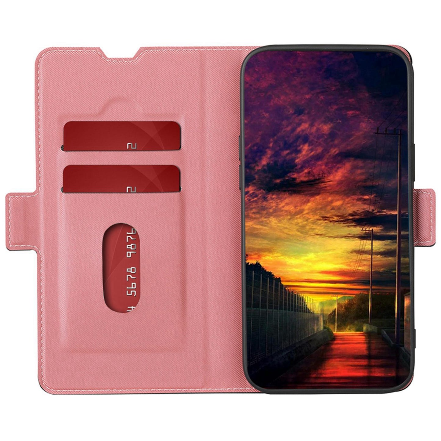 For Huawei Enjoy 50 Pro 4G / nova Y90 4G Twill Texture Side Magnetic Clasp PU Leather Stand Cover Card Slots Phone Case