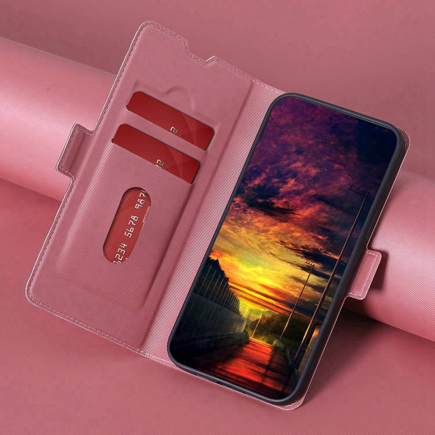 For Huawei Enjoy 50 Pro 4G / nova Y90 4G Twill Texture Side Magnetic Clasp PU Leather Stand Cover Card Slots Phone Case