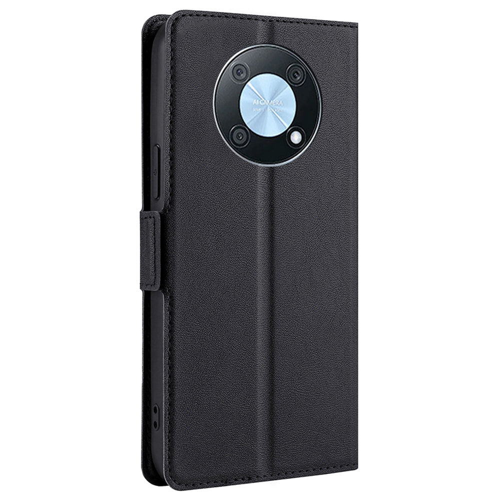 For Huawei Enjoy 50 Pro 4G / nova Y90 4G Dual Magnetic Clasp PU Leather Stand Phone Cover Card Slot Drop-proof Case