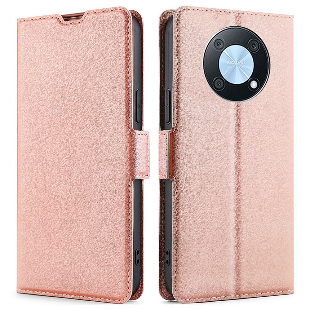 For Huawei Enjoy 50 Pro 4G / nova Y90 4G Dual Magnetic Clasp PU Leather Stand Phone Cover Card Slot Drop-proof Case