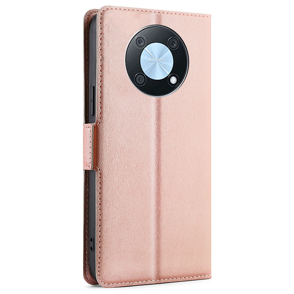 For Huawei Enjoy 50 Pro 4G / nova Y90 4G Dual Magnetic Clasp PU Leather Stand Phone Cover Card Slot Drop-proof Case