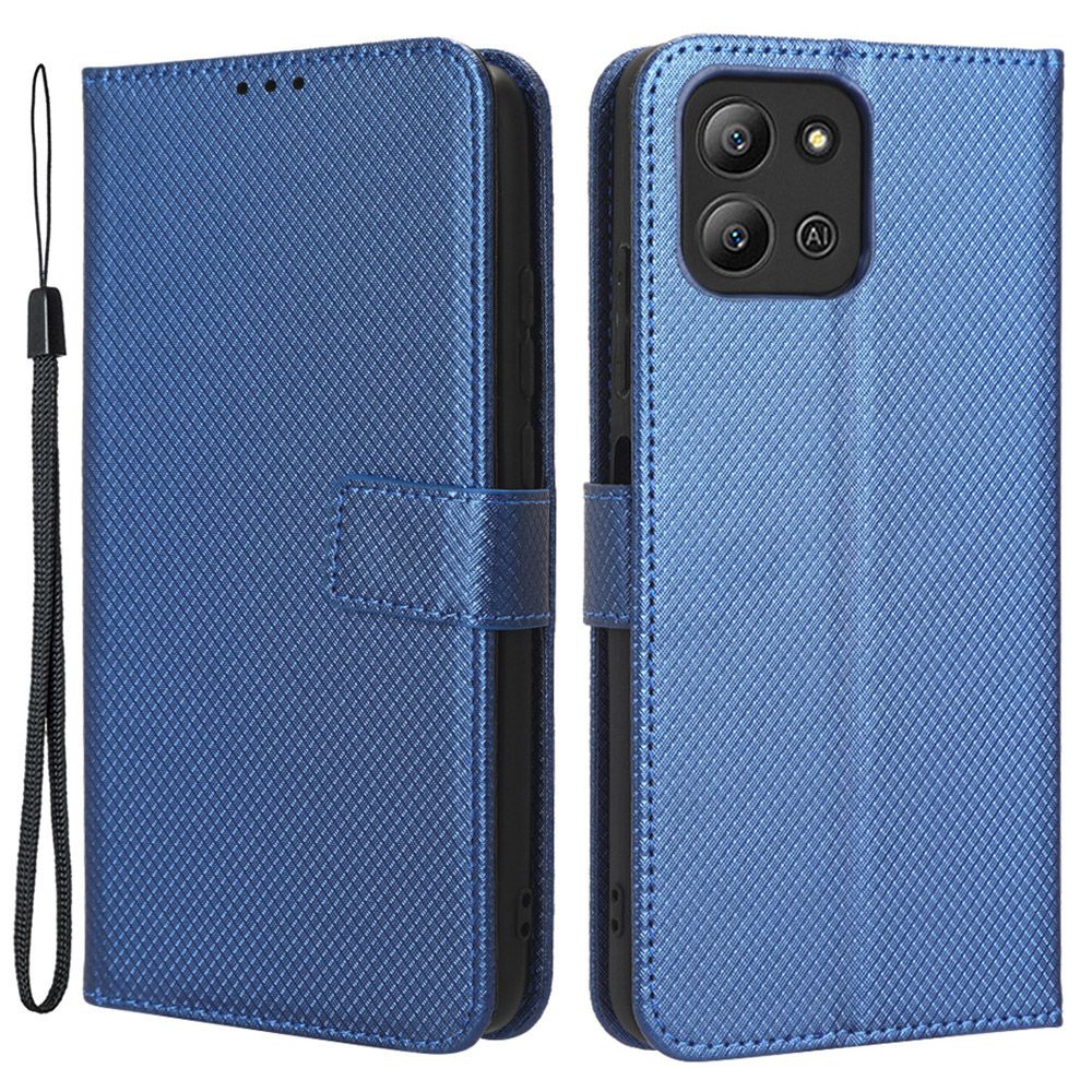 For Infinix Hot 11 2022 4G X675 Magnetic PU Leather Flip Cover Diamond Texture Wallet Stand Full Protective Folio Case