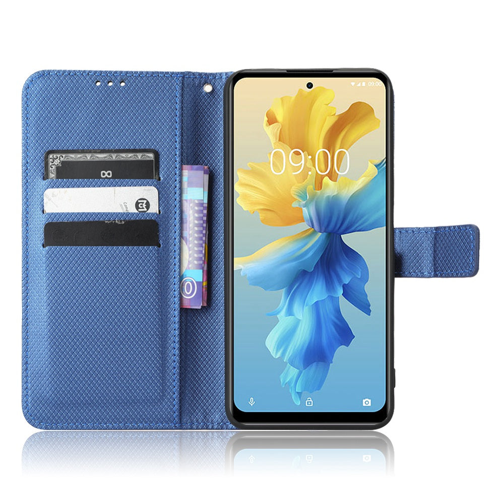 For Infinix Hot 11 2022 4G X675 Magnetic PU Leather Flip Cover Diamond Texture Wallet Stand Full Protective Folio Case