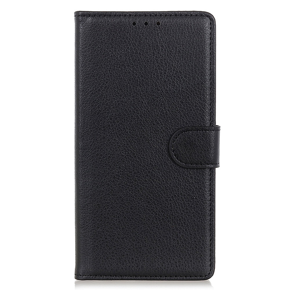 For Huawei Mate 50 4G Stand Function Magnetic Closure Wallet Case Litchi Texture PU Leather Flip Phone Shell