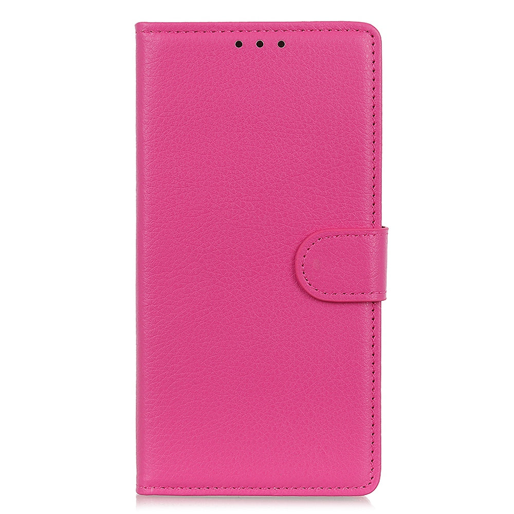 For Huawei Mate 50 4G Stand Function Magnetic Closure Wallet Case Litchi Texture PU Leather Flip Phone Shell