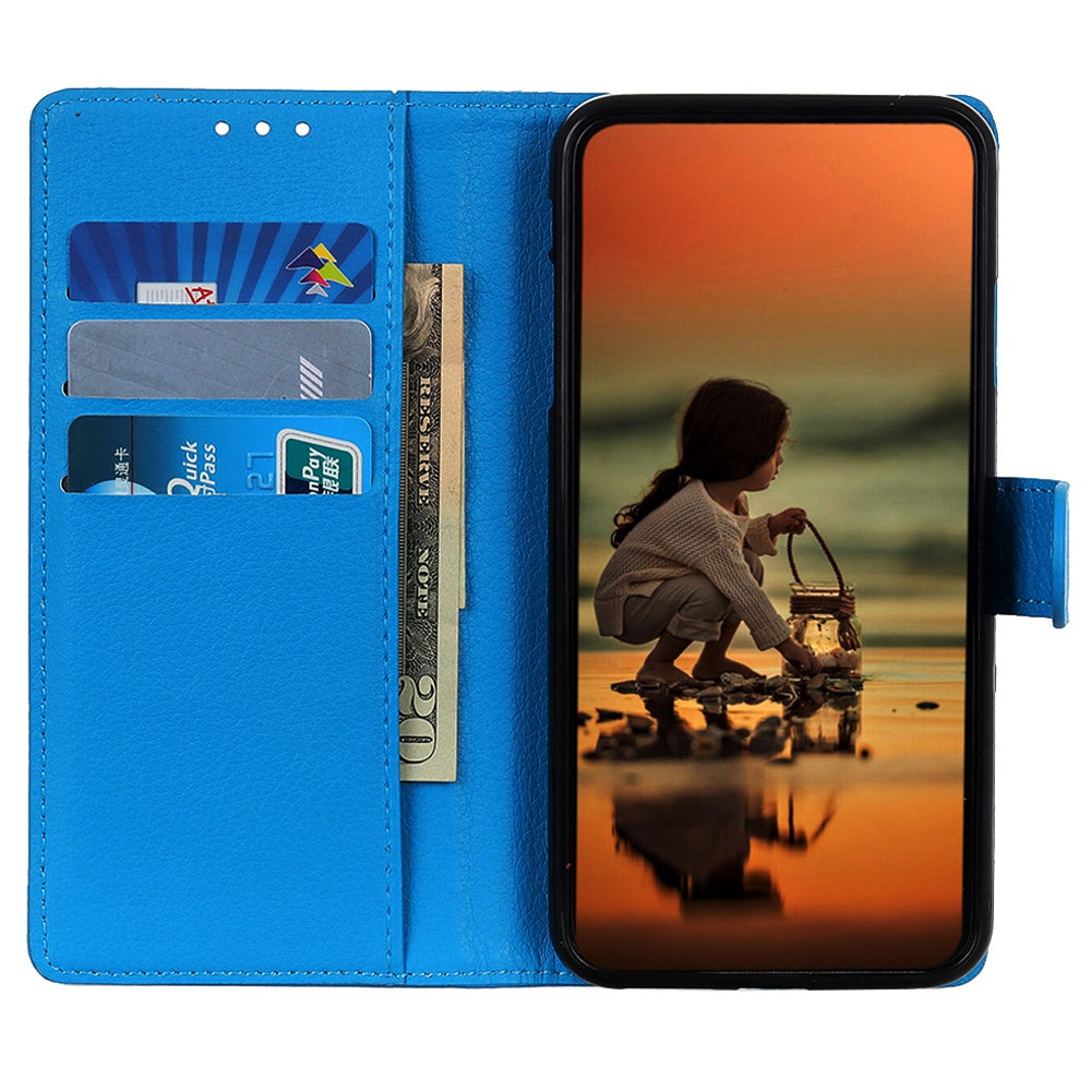 For Huawei Mate 50 4G Stand Function Magnetic Closure Wallet Case Litchi Texture PU Leather Flip Phone Shell