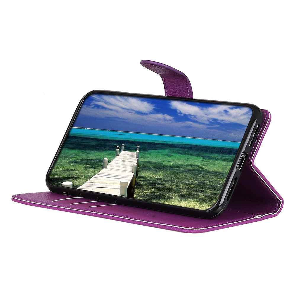 For Huawei Mate 50 4G Stand Function Magnetic Closure Wallet Case Litchi Texture PU Leather Flip Phone Shell