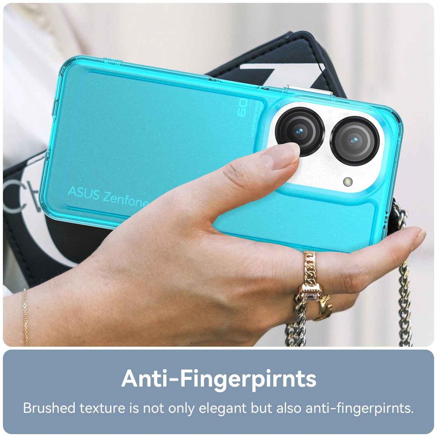 For Asus Zenfone 9 5G Candy Series Air Cushion Shock Absorption Case Soft TPU Brushed Texture Protective Cover