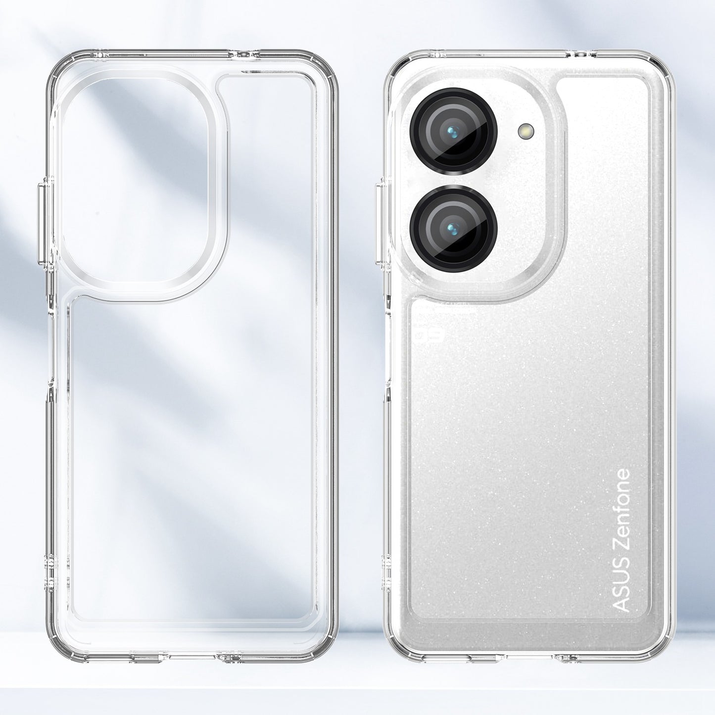 For Asus Zenfone 9 5G Candy Series Air Cushion Shock Absorption Case Soft TPU Brushed Texture Protective Cover