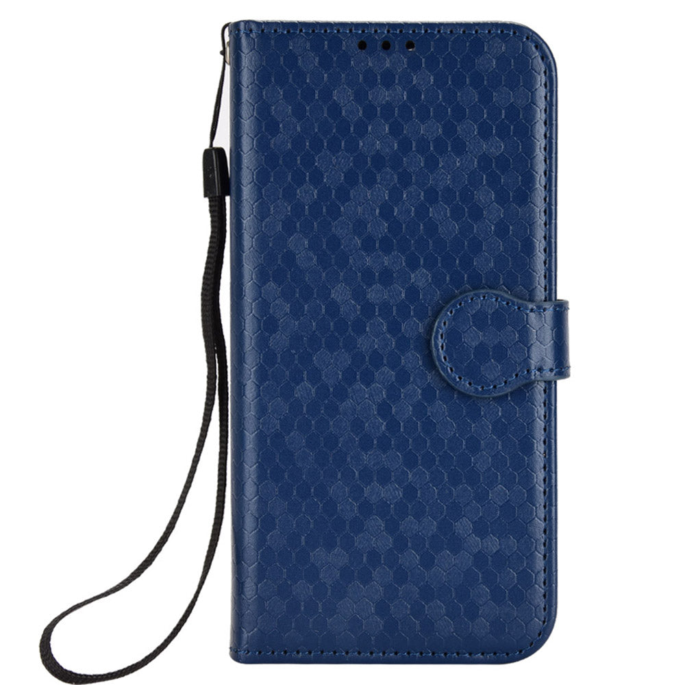 For Oppo Reno8 5G (Global Version) Phone Case Anti-drop Wallet Phone Cover Magnetic Clasp Dot Pattern Imprinted PU Leather Stand Case