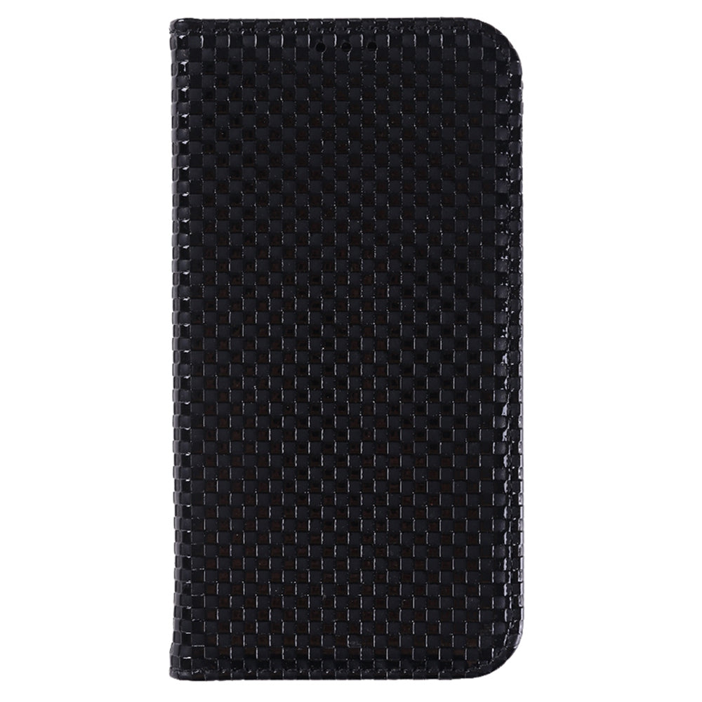 For vivo S12 Pro / V23 Pro 5G Anti-fall Magnetic Auto-absorbed Grid Texture PU Leather Stand Case Cell Phone Wallet Cover