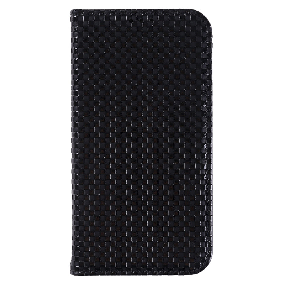 For Samsung Galaxy M53 5G PU Leather Wallet Case Magnetic Absorption Grid Texture Flip Folio Stand Phone Cover