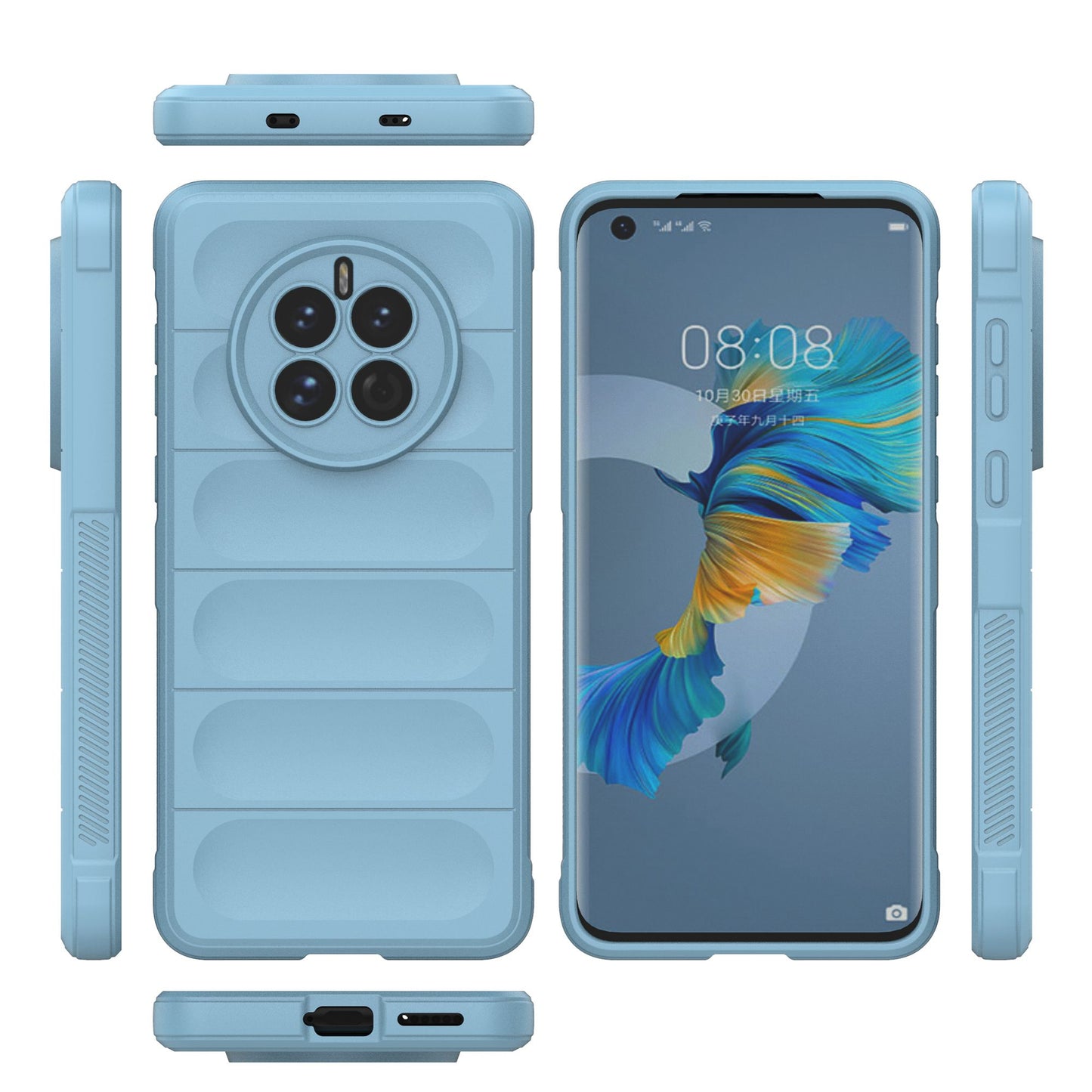 For Huawei Mate 50 4G Anti-drop Soft TPU Phone Case Scratch-resistant Mobile Phone Back Cover