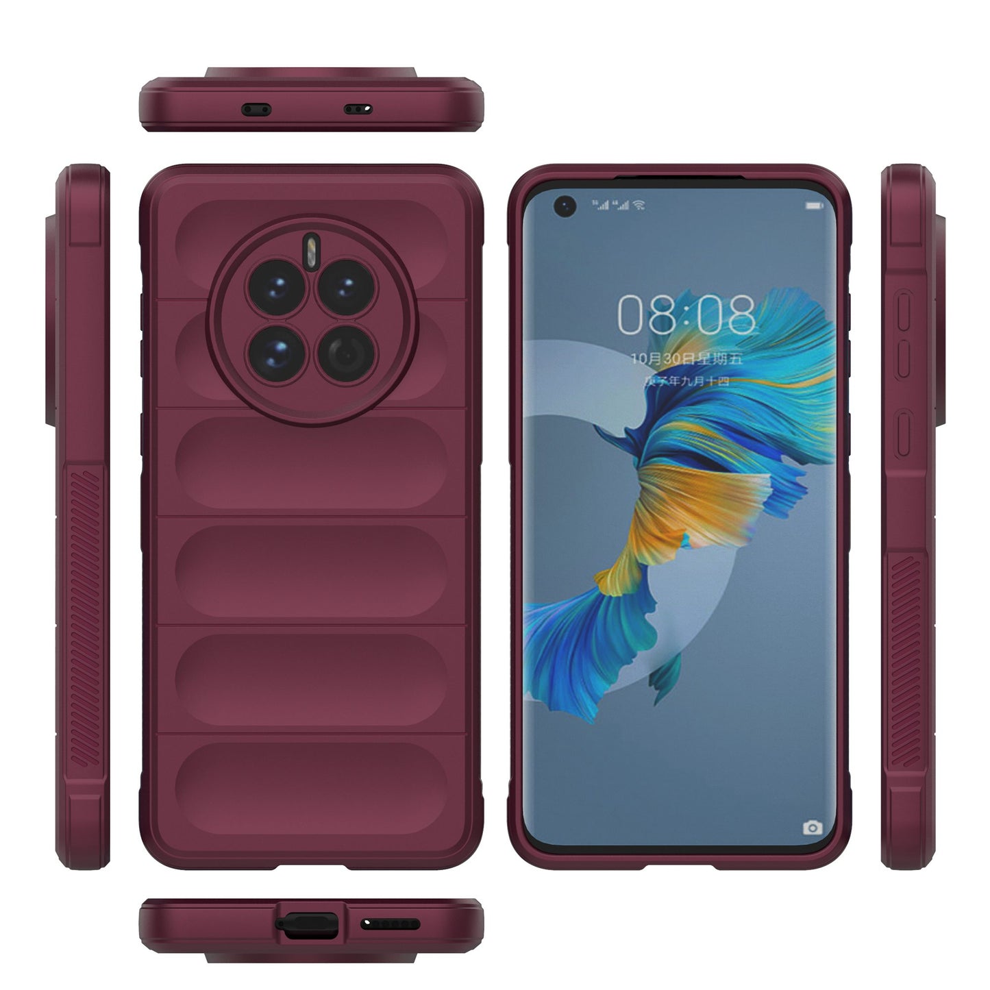For Huawei Mate 50 4G Anti-drop Soft TPU Phone Case Scratch-resistant Mobile Phone Back Cover