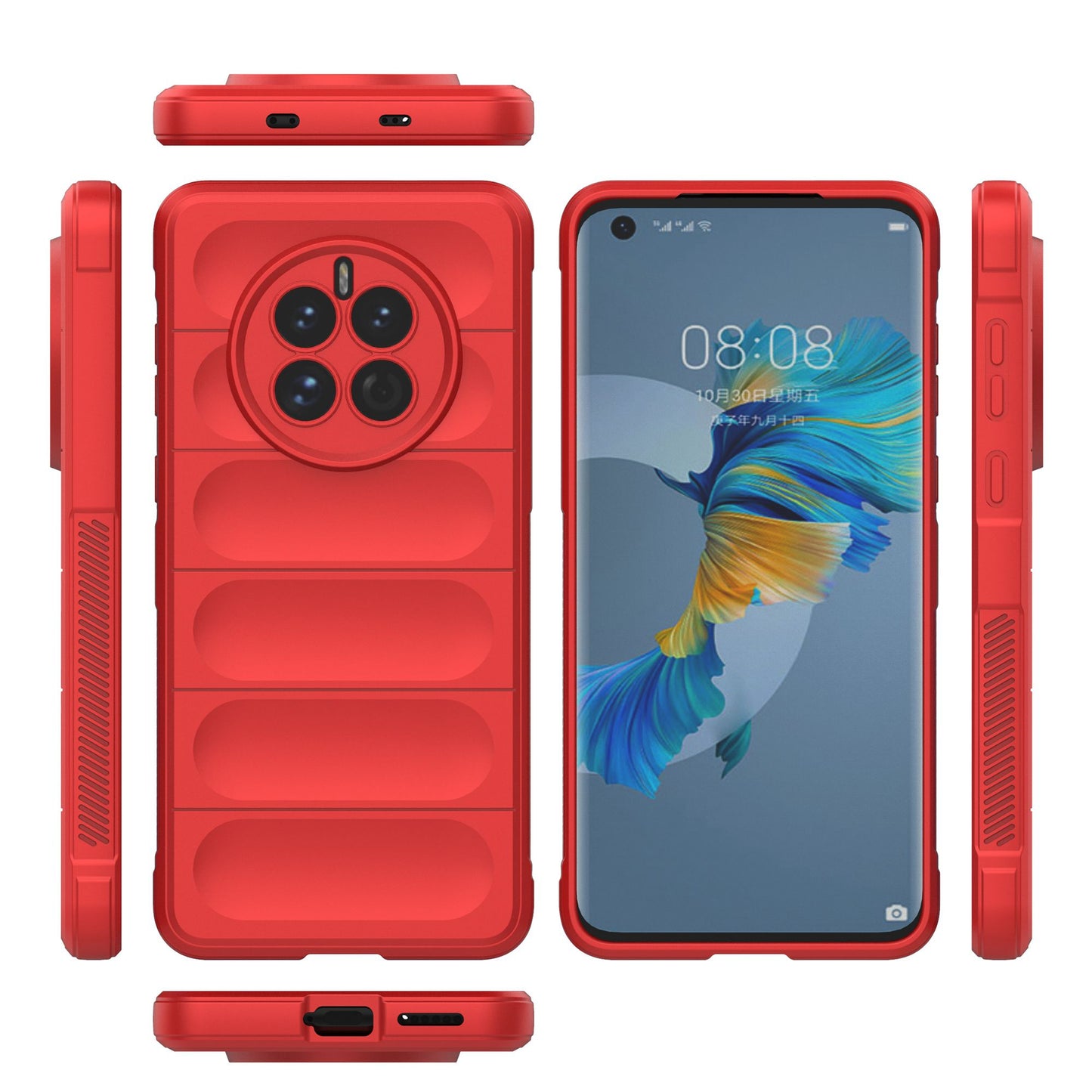 For Huawei Mate 50 4G Anti-drop Soft TPU Phone Case Scratch-resistant Mobile Phone Back Cover