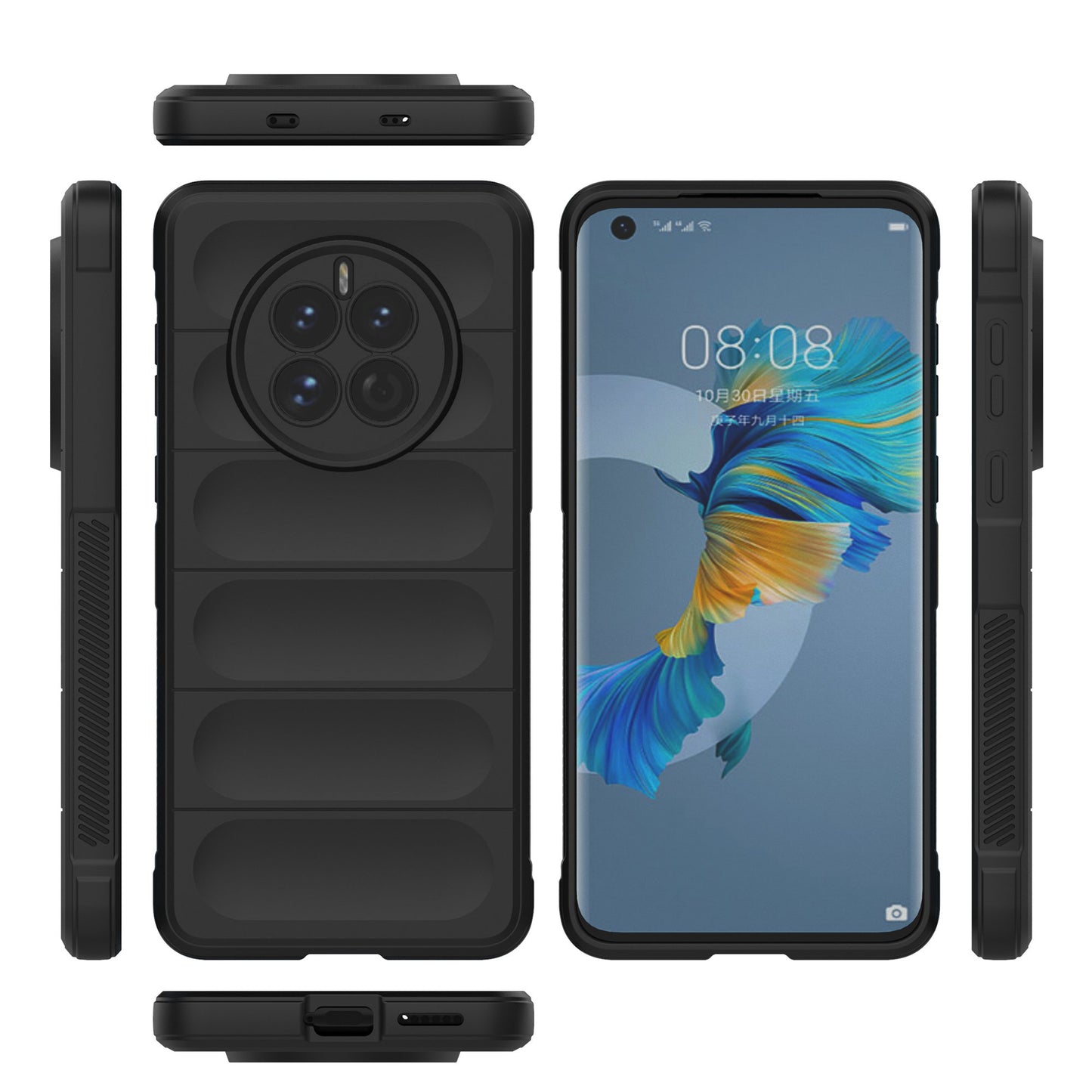 For Huawei Mate 50 4G Anti-drop Soft TPU Phone Case Scratch-resistant Mobile Phone Back Cover