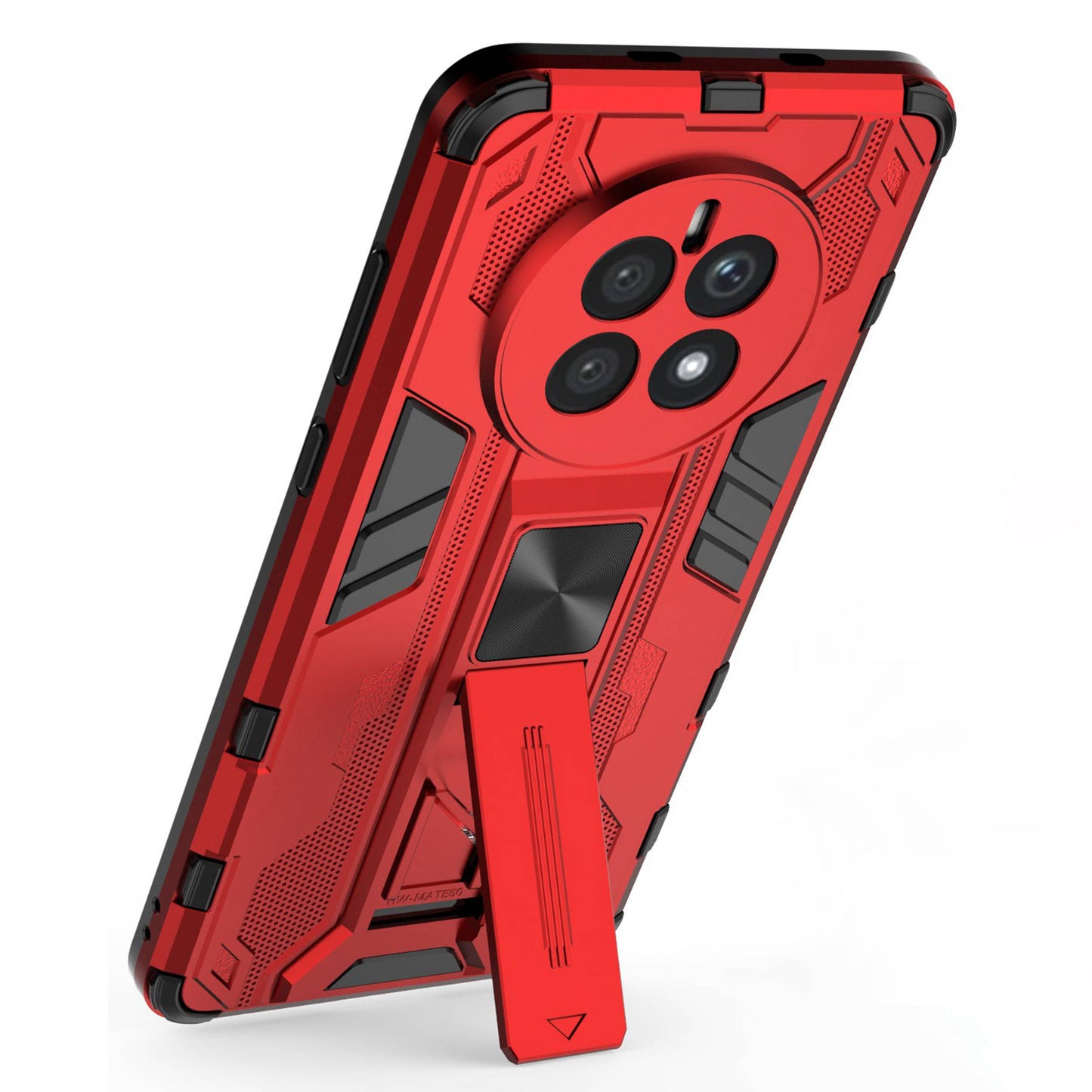 For Huawei Mate 50 4G Kickstand Design Drop-proof Phone Case Anti-scratch Hard PC Soft TPU Hybrid Back Cover