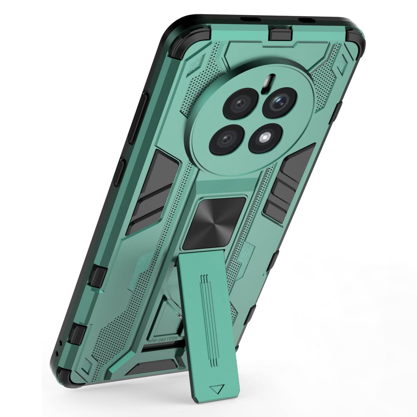 For Huawei Mate 50 4G Kickstand Design Drop-proof Phone Case Anti-scratch Hard PC Soft TPU Hybrid Back Cover