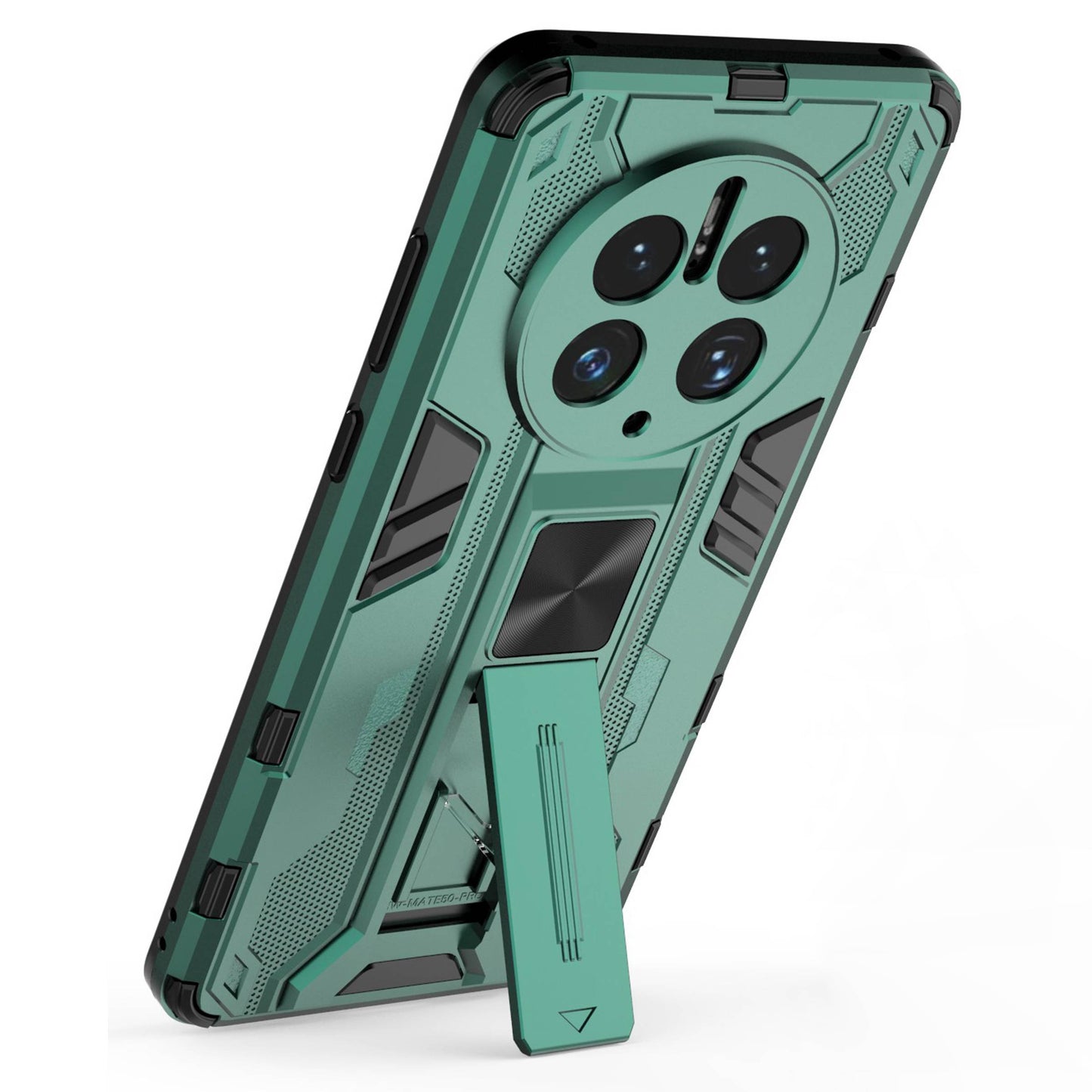 For Huawei Mate 50 Pro 4G Kickstand Design Phone Case Collision Resistant Hard PC Soft TPU Hybrid Back Cover