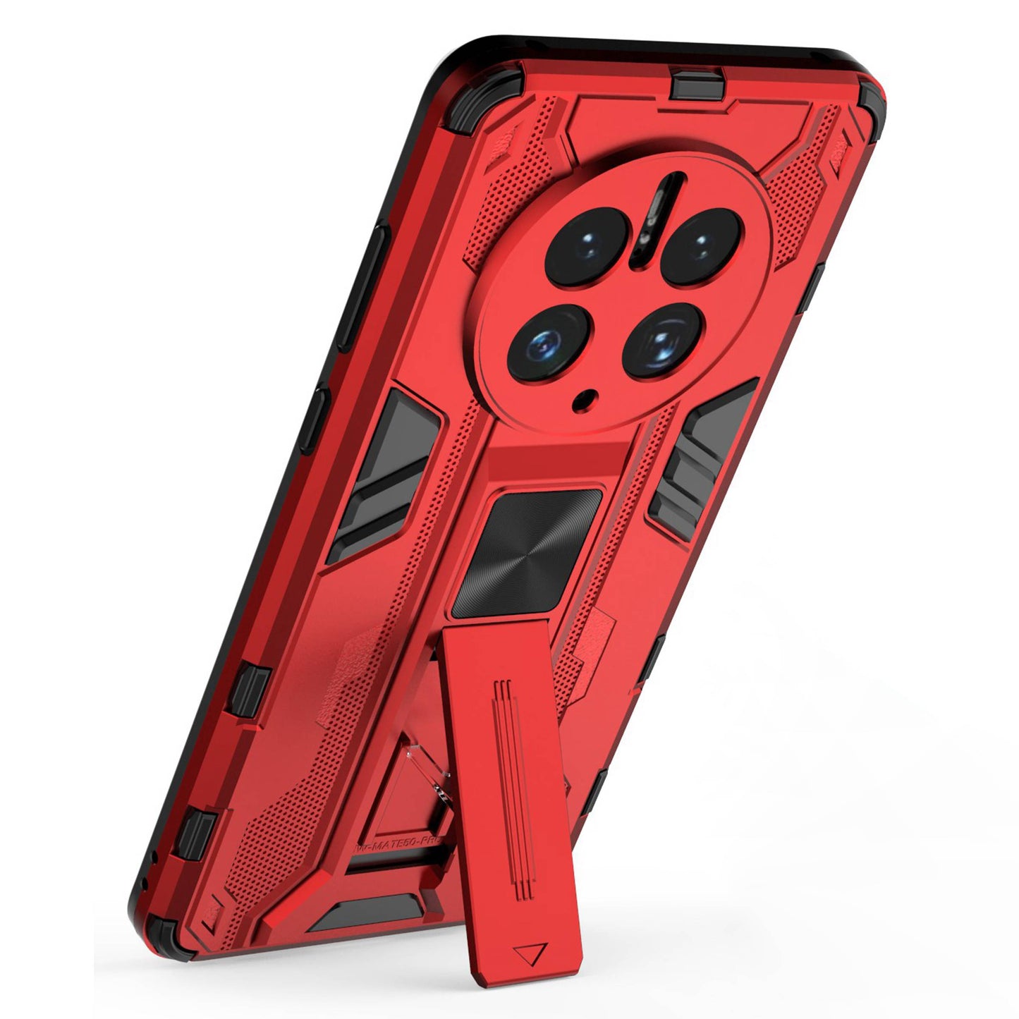For Huawei Mate 50 Pro 4G Kickstand Design Phone Case Collision Resistant Hard PC Soft TPU Hybrid Back Cover
