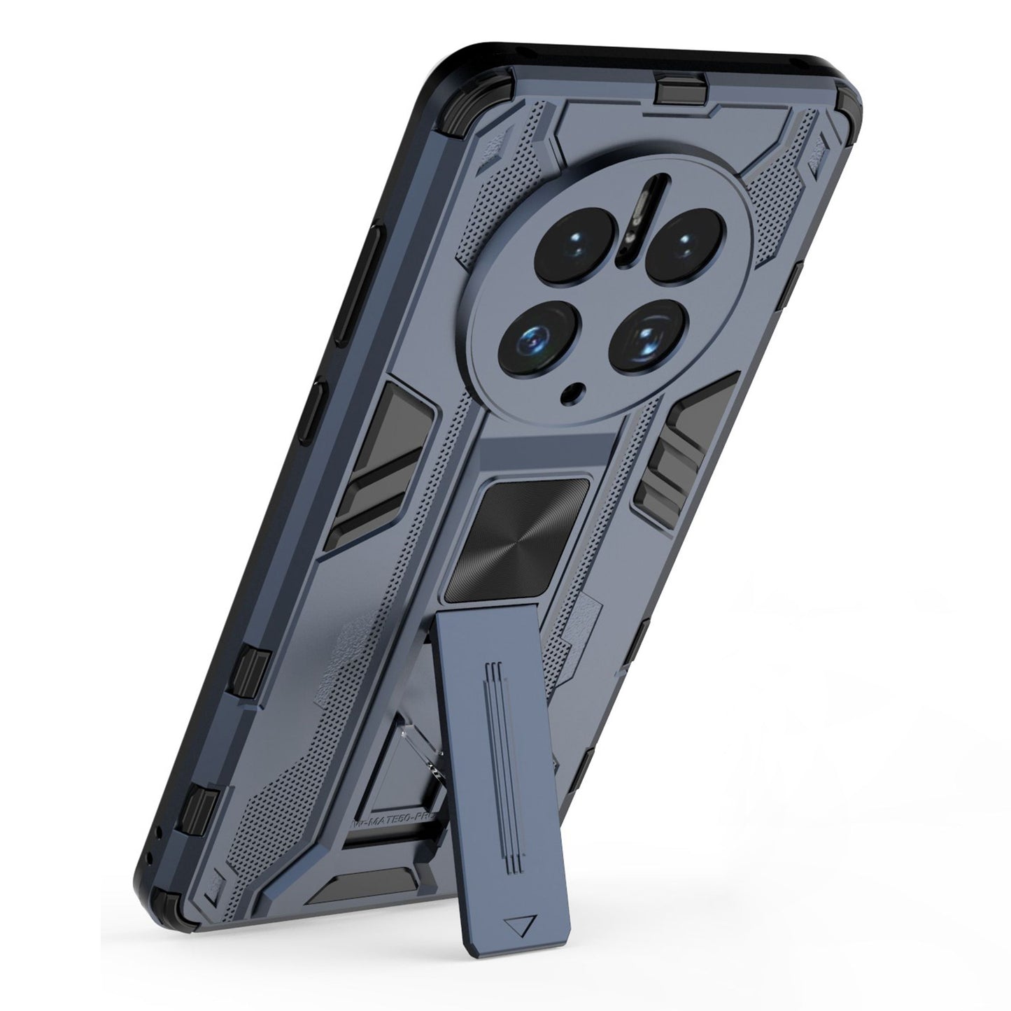 For Huawei Mate 50 Pro 4G Kickstand Design Phone Case Collision Resistant Hard PC Soft TPU Hybrid Back Cover