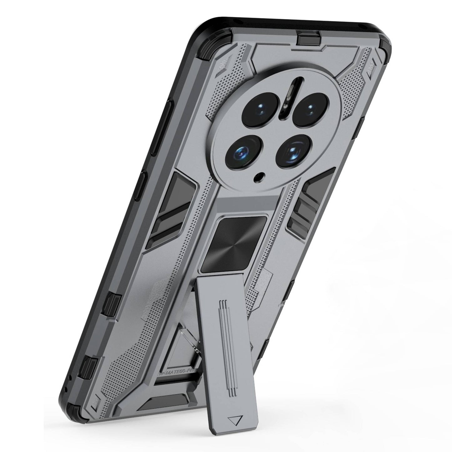 For Huawei Mate 50 Pro 4G Kickstand Design Phone Case Collision Resistant Hard PC Soft TPU Hybrid Back Cover