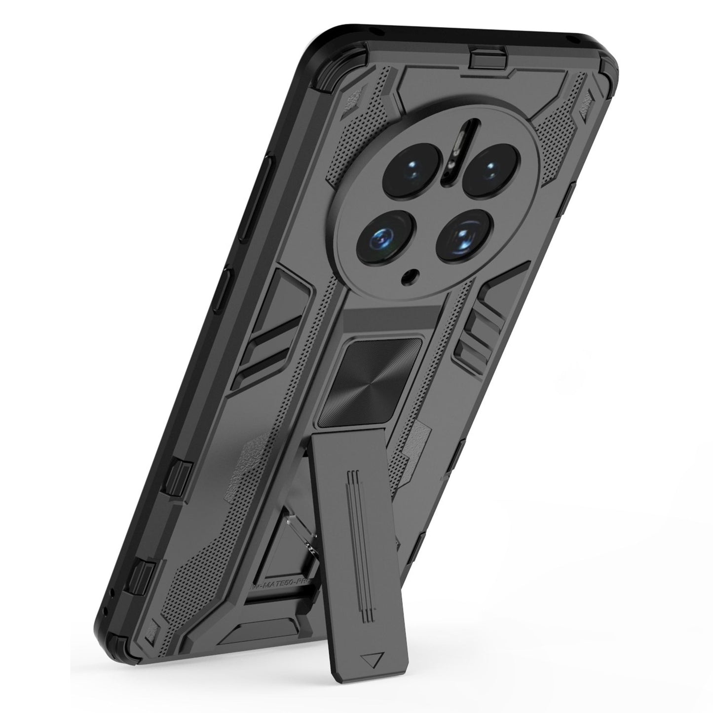 For Huawei Mate 50 Pro 4G Kickstand Design Phone Case Collision Resistant Hard PC Soft TPU Hybrid Back Cover