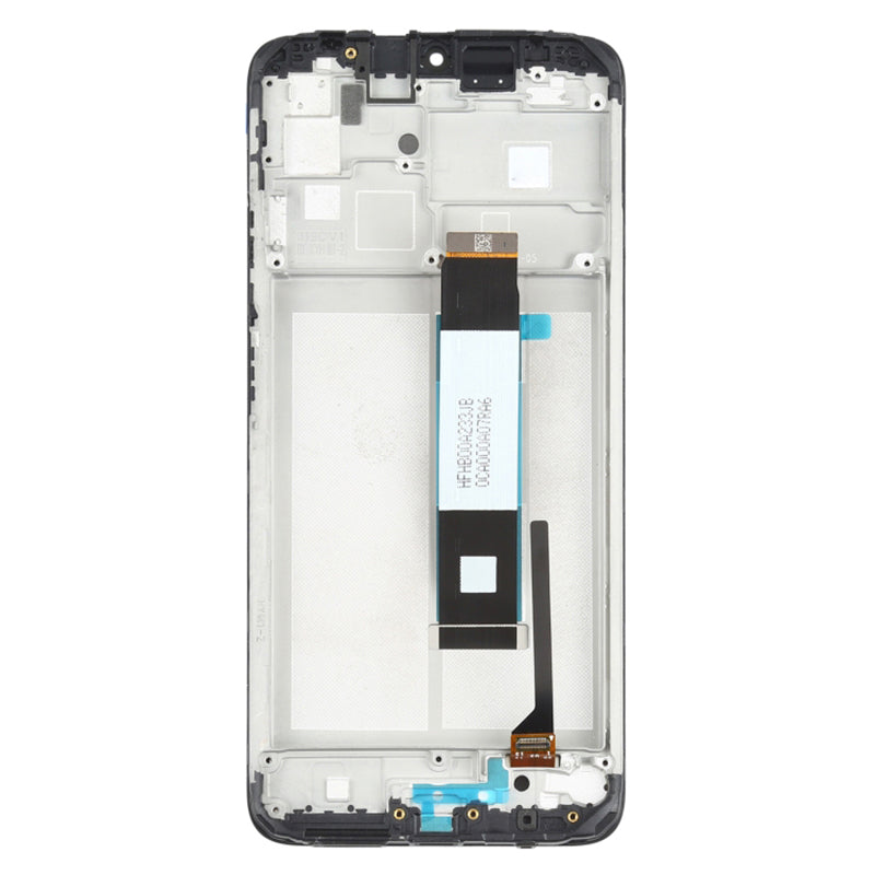 LCD Screen and Digitizer Assembly + Frame for Xiaomi Poco M3 Cell Phone Replacement Parts (Grade C, Without Logo) - Silver