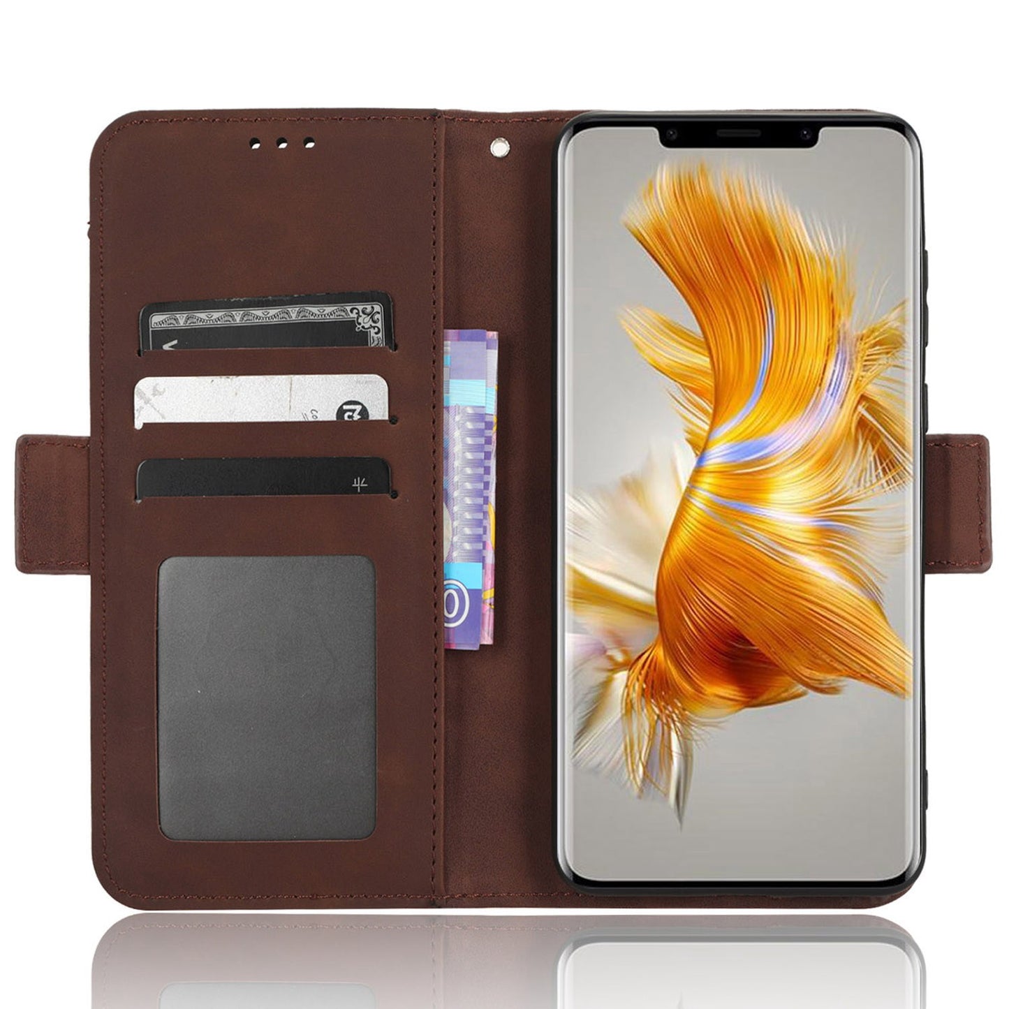 For Huawei Mate 50 Pro 4G Full Protection PU Leather Multiple Card Slots Stand Wallet Phone Cover Phone Case