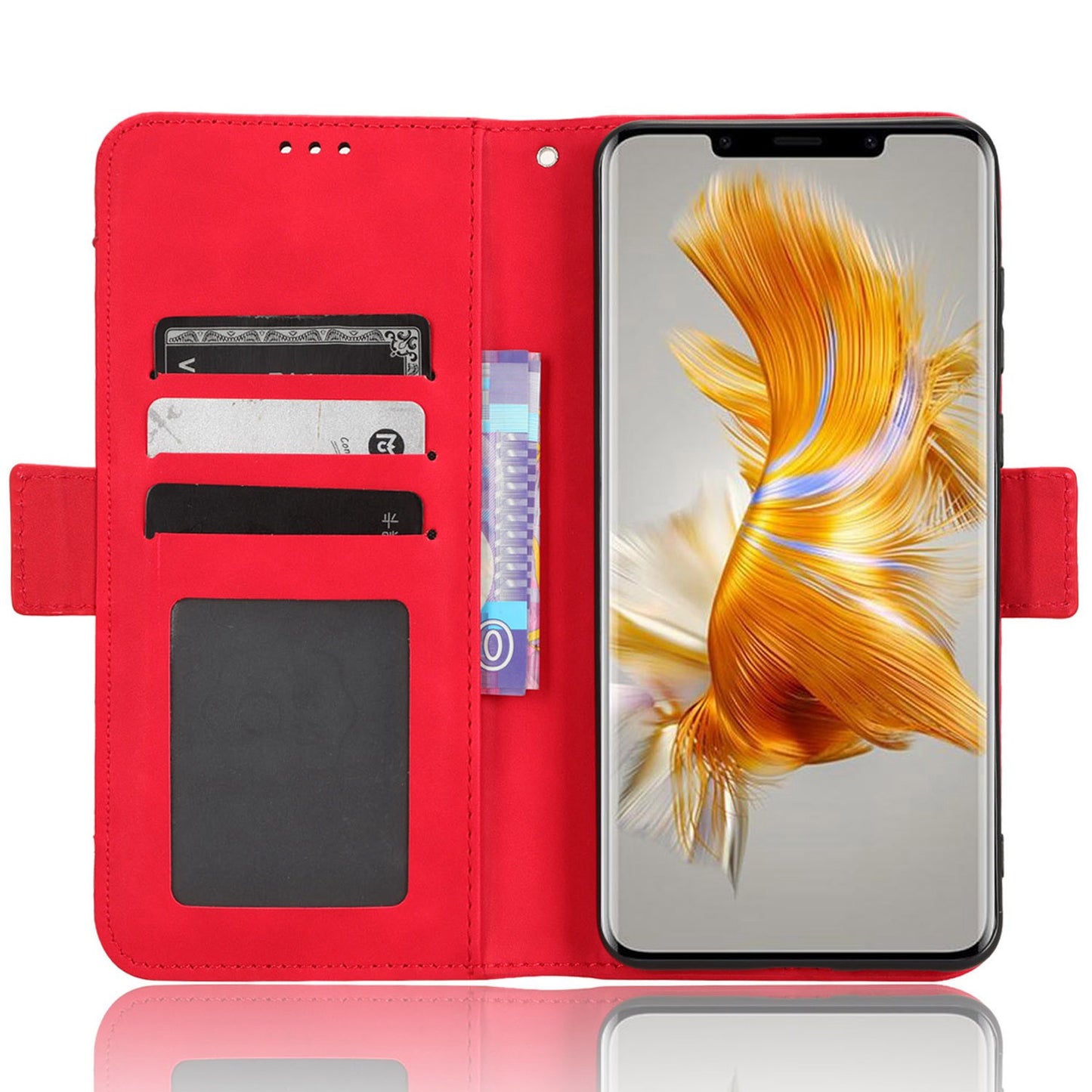 For Huawei Mate 50 Pro 4G Full Protection PU Leather Multiple Card Slots Stand Wallet Phone Cover Phone Case