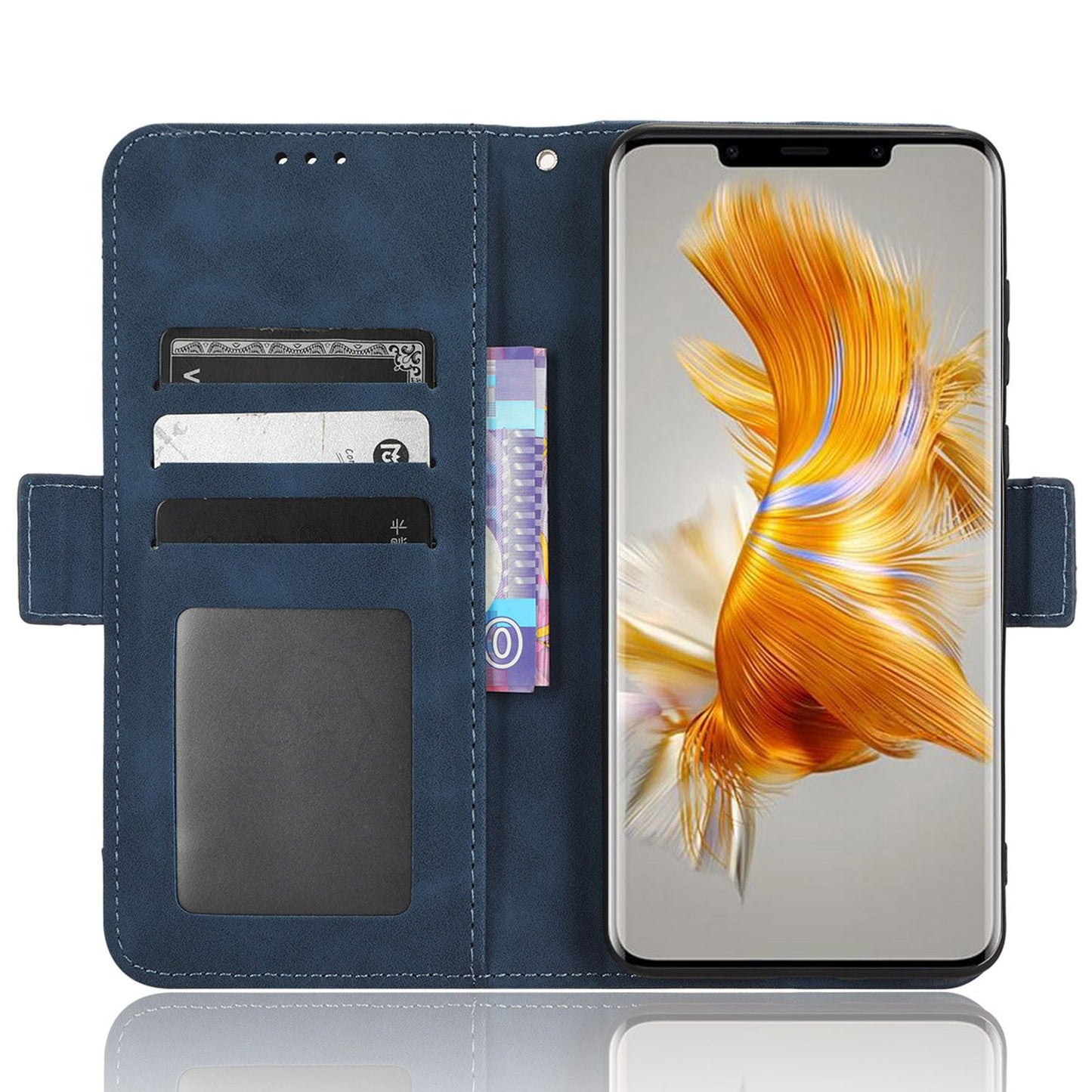 For Huawei Mate 50 Pro 4G Full Protection PU Leather Multiple Card Slots Stand Wallet Phone Cover Phone Case