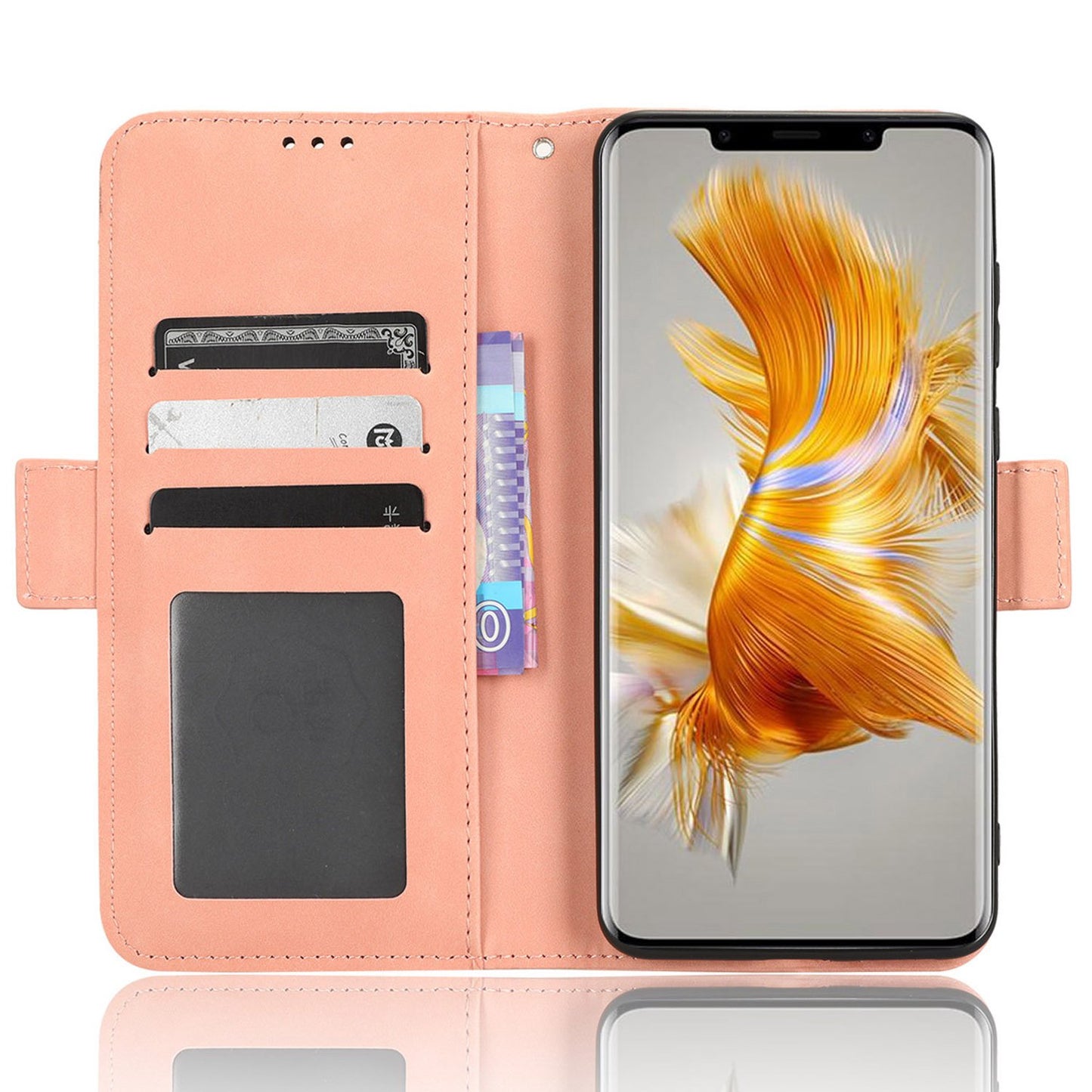 For Huawei Mate 50 Pro 4G Full Protection PU Leather Multiple Card Slots Stand Wallet Phone Cover Phone Case