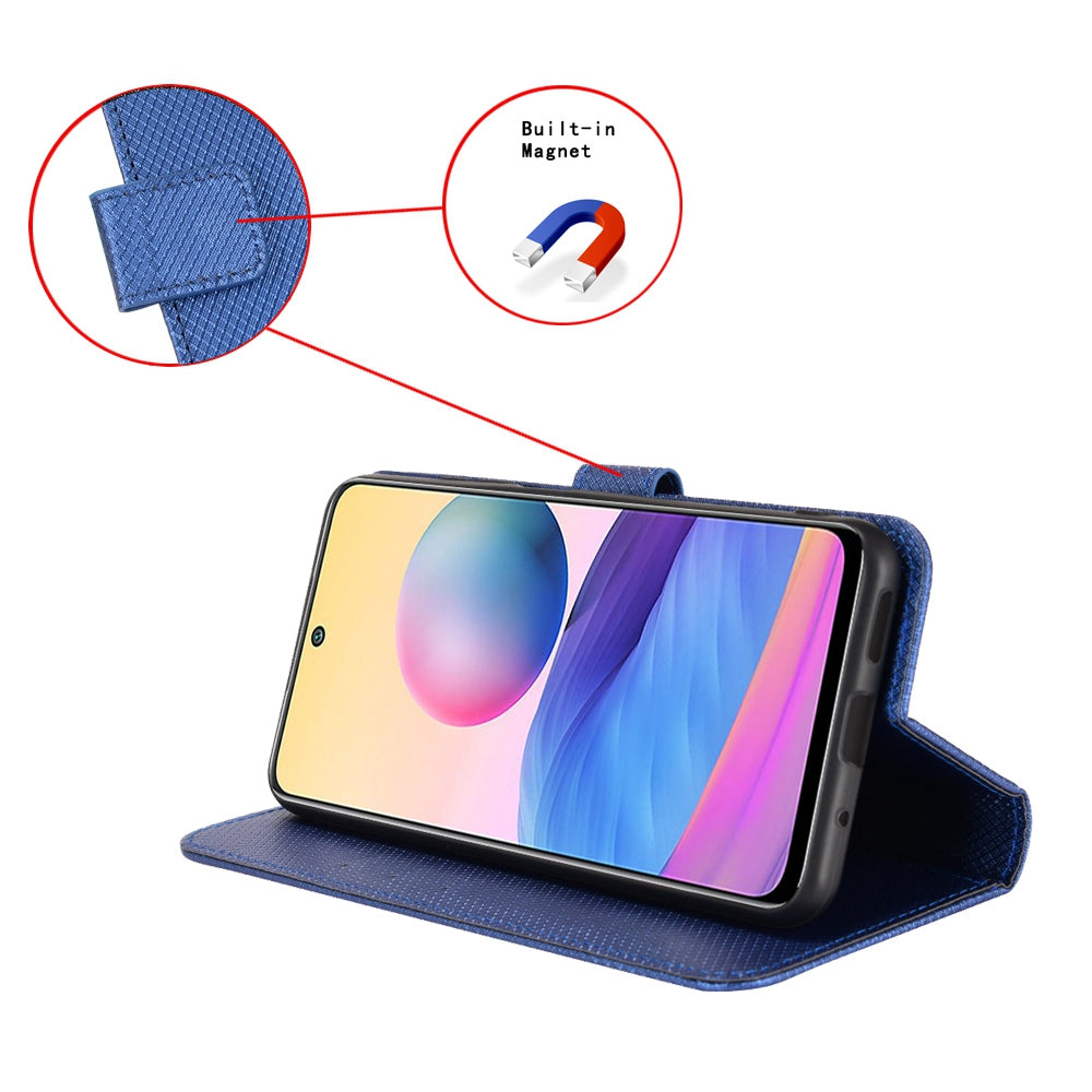 For Huawei Mate 50 Pro 4G Diamond Texture Phone Wallet Cover Anti-fingerprint PU Leather Hands-free Stand Case