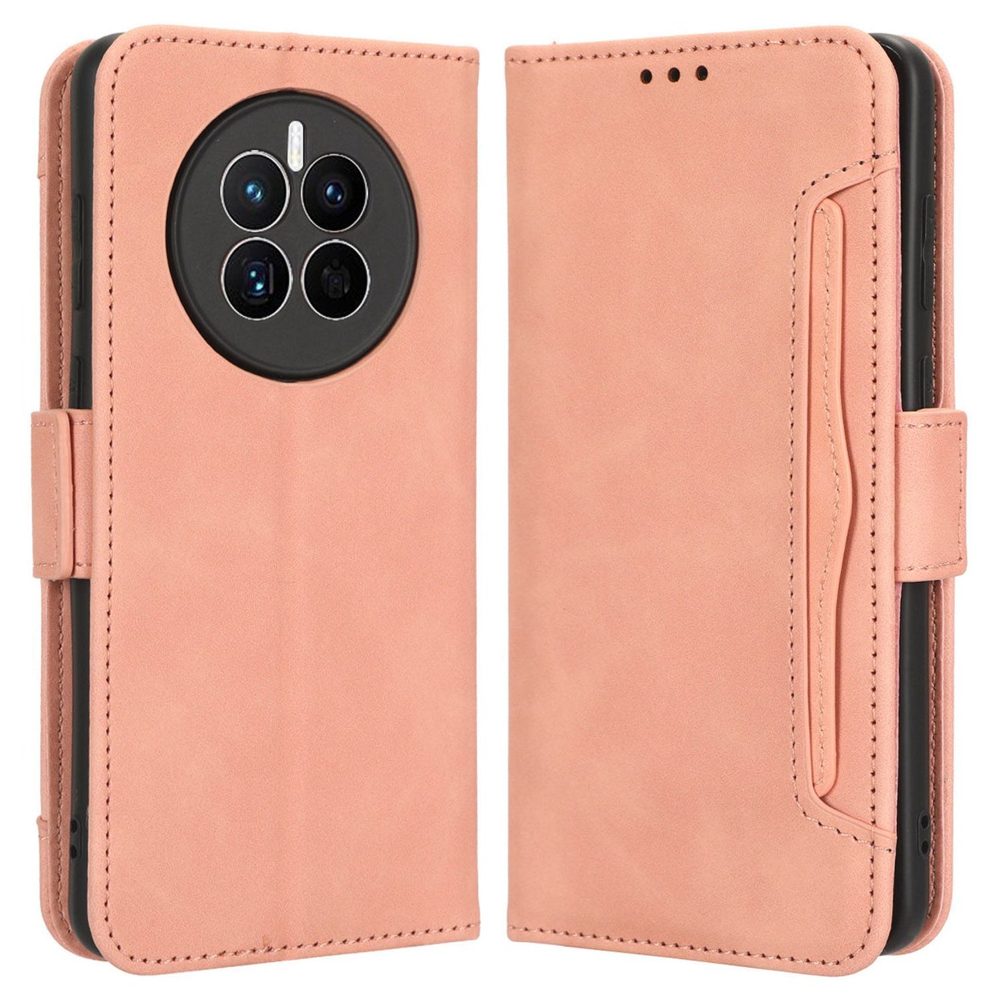 For Huawei Mate 50 4G PU Leather Multiple Card Slots Stand Wallet Phone Cover Well-protected Phone Case