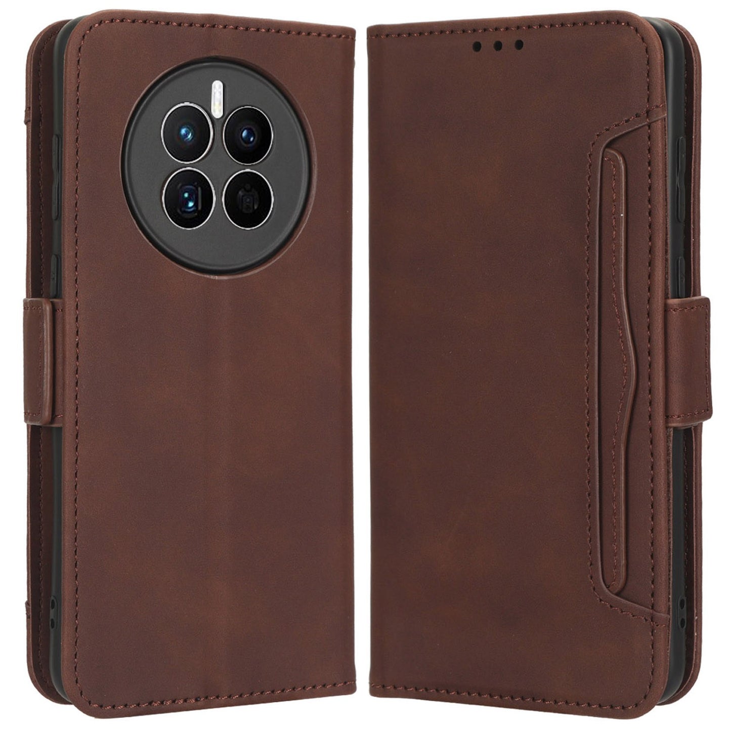 For Huawei Mate 50 4G PU Leather Multiple Card Slots Stand Wallet Phone Cover Well-protected Phone Case