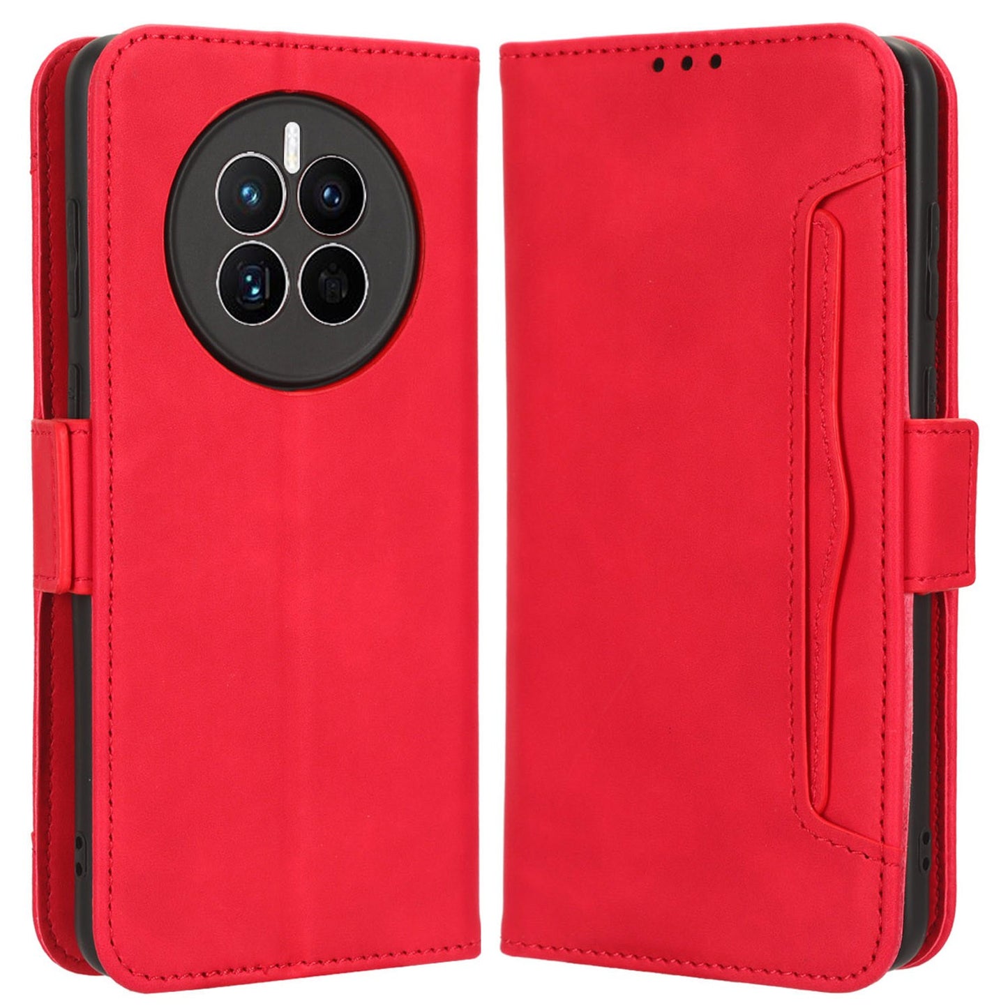 For Huawei Mate 50 4G PU Leather Multiple Card Slots Stand Wallet Phone Cover Well-protected Phone Case