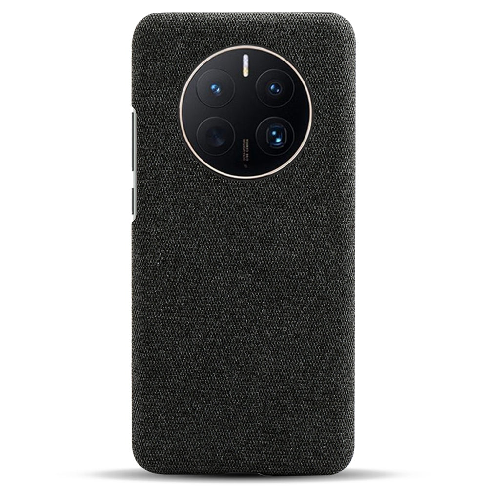 For Huawei Mate 50 Pro 4G Protective Case Anti-Scratch Hard PC+Cloth Phone Case Solid Color Shockproof Cover